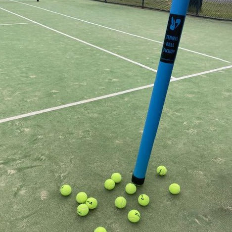 Ball Pickup Tube on tennis court
