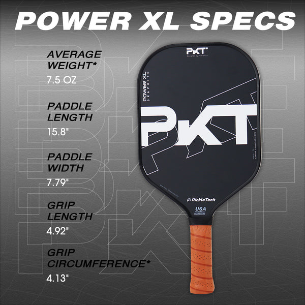 PKT Power XL Pickleball Paddle USPA Pickleball Approved